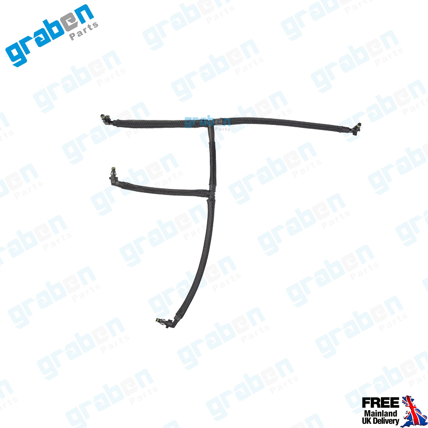 Grabenparts_Injector Leak Off Return Pipe For Ford VW Polo V / Ibiza IV 1.2 TDI 03P130235A_