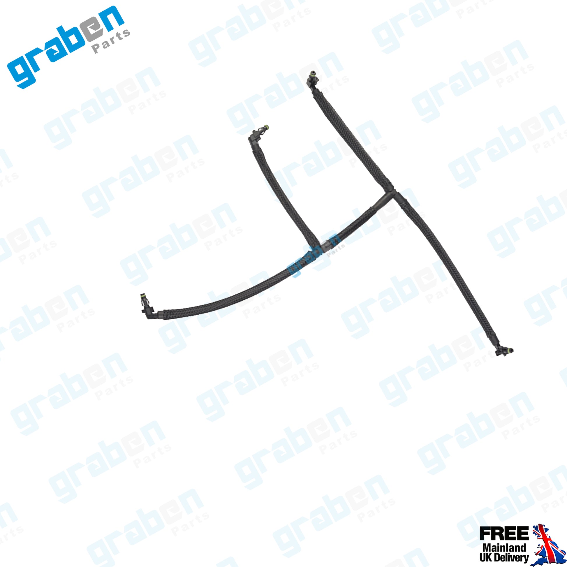 Grabenparts_Injector Leak Off Return Pipe For Ford VW Polo V / Ibiza IV 1.2 TDI 03P130235A_