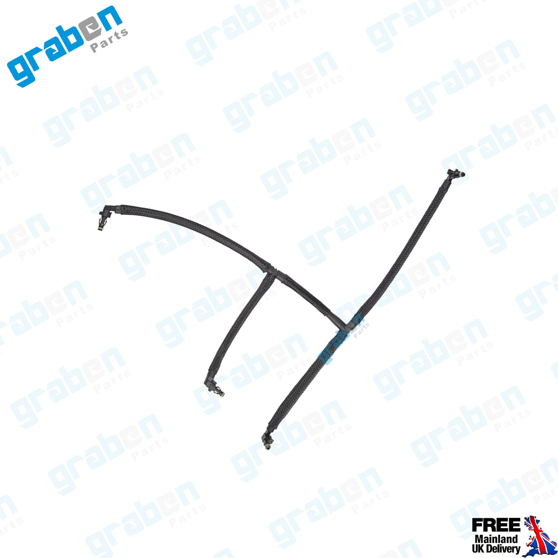 Grabenparts_Injector Leak Off Return Pipe For Ford VW Polo V / Ibiza IV 1.2 TDI 03P130235A_