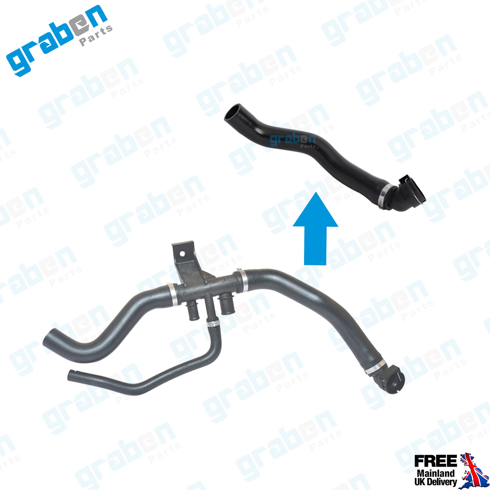Grabenparts_Radiator Lower Hose Pipe For Ducato / Boxer / Jumper III 2.2 HDI 1349150080_