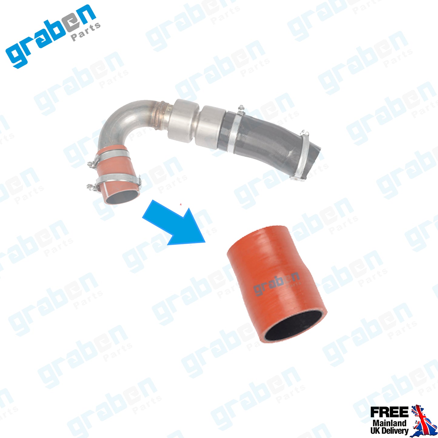 Grabenparts_Turbo Intercooler Hose For Ford Focus III / Mondeo IV 2.0TDCI AV616C700AD 1697700_