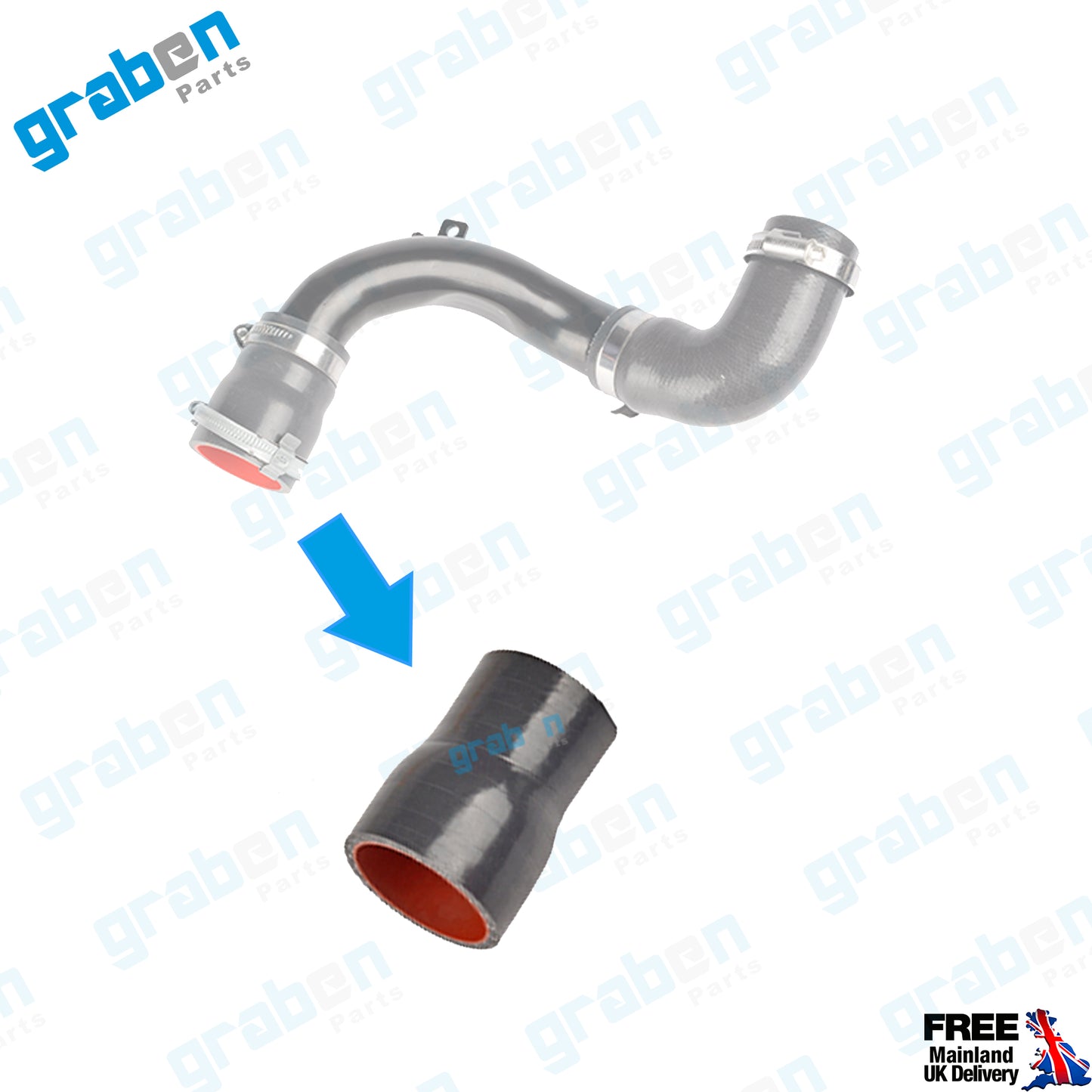 Grabenparts_Turbo Intercooler Hose For Ford Focus III / Mondeo V 1.6TDCI CV616C646BC 1786196_
