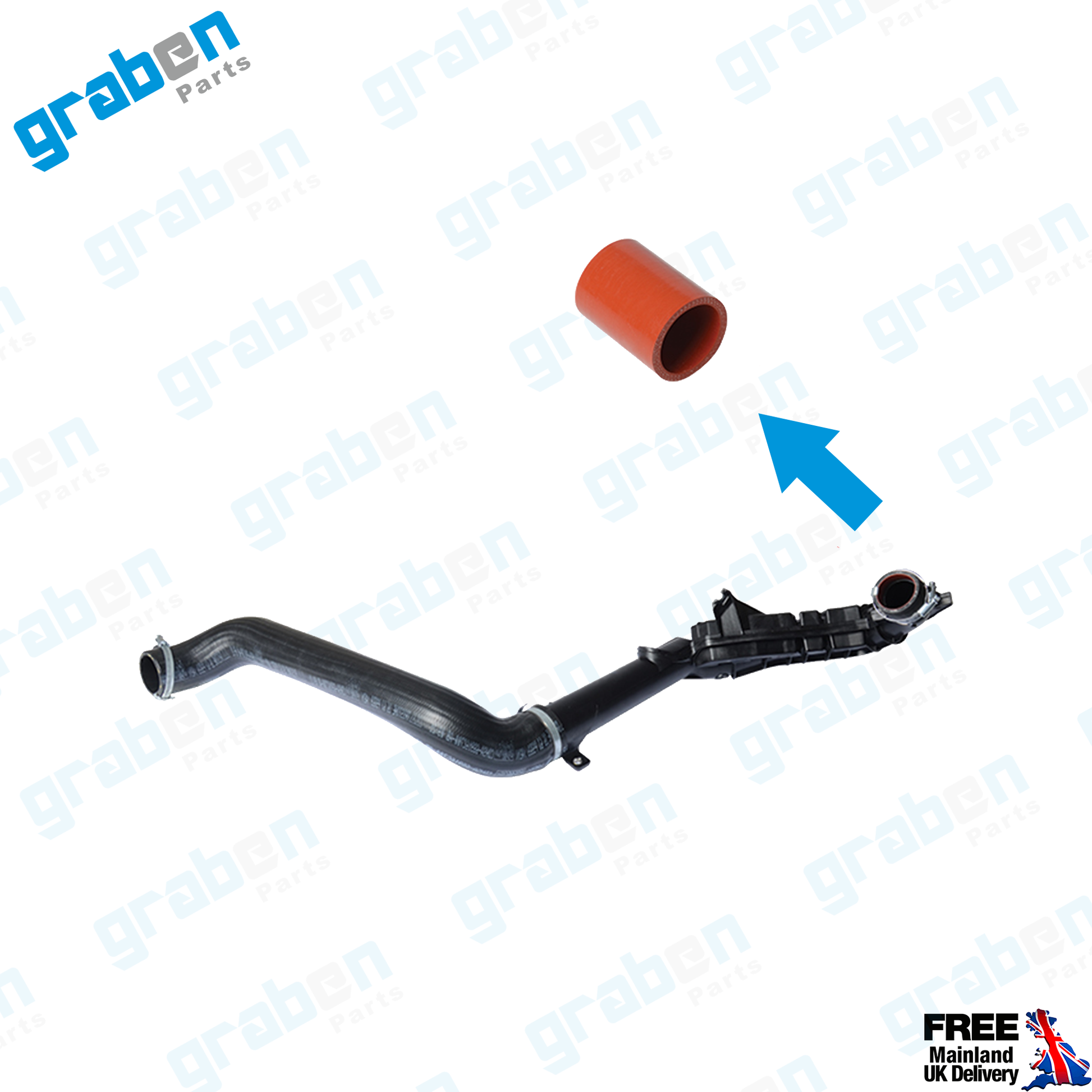 Grabenparts_Turbo Intercooler Hose For Ford Mondeo MK4 / Galaxy 2.0 TDCi 6G916K683AG 1490848_