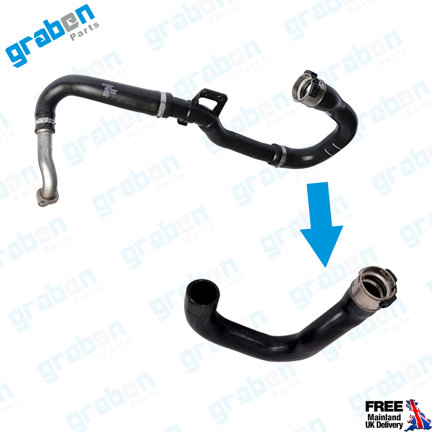 Grabenparts_Turbo Intercooler Hose For Opel / Vauxhall Corsa D 1.3 CDTI 5860547 GM 55559258_