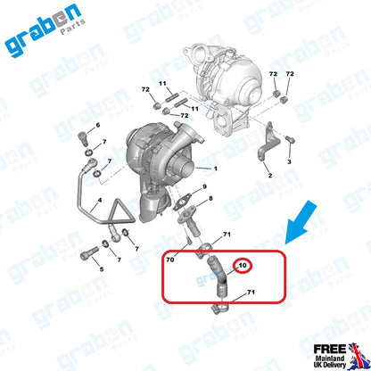Grabenparts_Turbo Intercooler Hose For Peugeot 206 / 207/ 307 1.6 HDI CITROEN C3/ C4 0381.27_