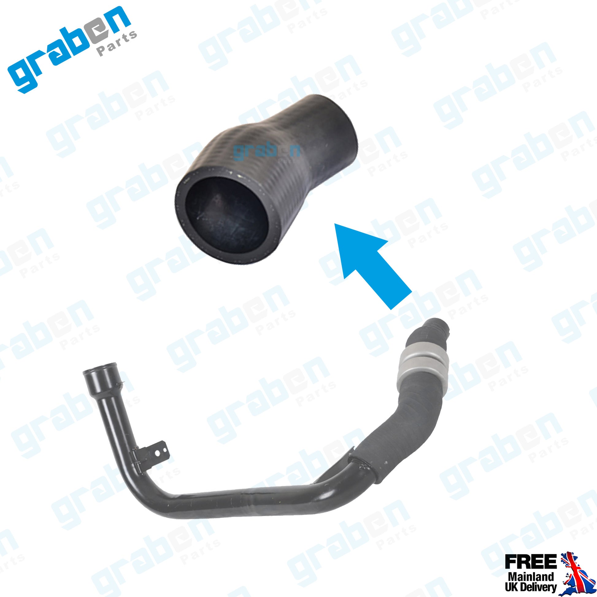 Grabenparts_Turbo Intercooler Hose Pipe For Ducato / Boxer / Relay III 2.2 JTD 1359961080_