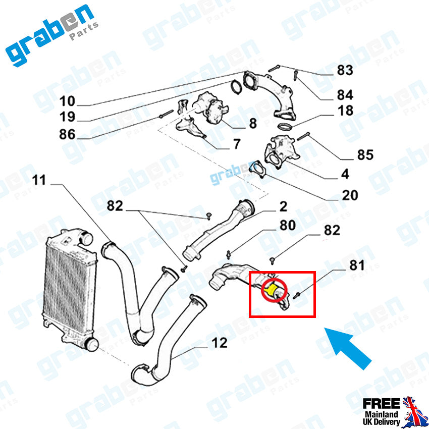 Grabenparts_Turbo Pipe Gasket For Citroen Peugeot Vauxhall Opel Ford 1.5D 9810958280 3647602_