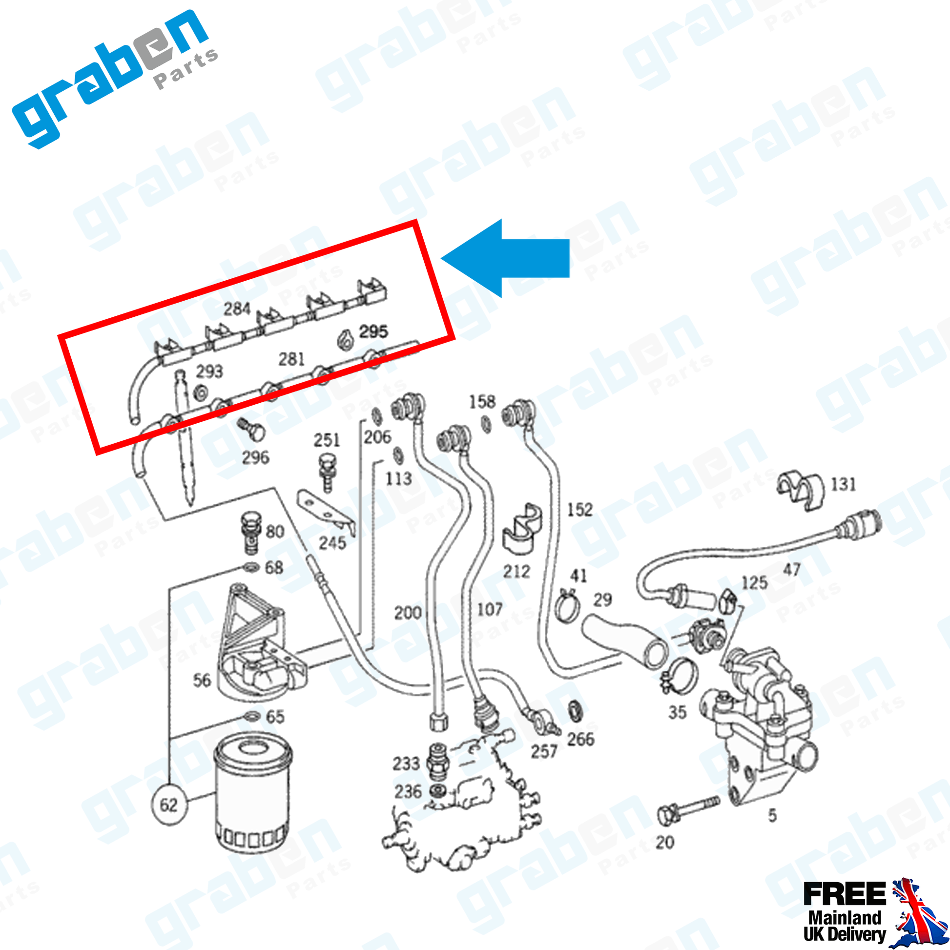 INJECTOR LEAK-OFF RETURN PIPE FOR MERCEDES SPRINTER A6020704732