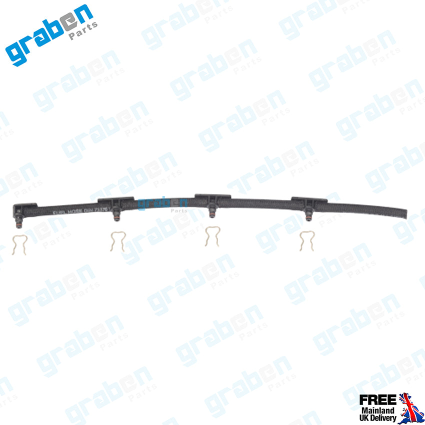 INJECTOR LEAK-OFF RETURN PIPE FOR VAUXHALL OPEL FIAT PEUGEOT 1.3 CDTi 55245385 55187666 9S519C993BA 93184177 5817304 817032 55251773