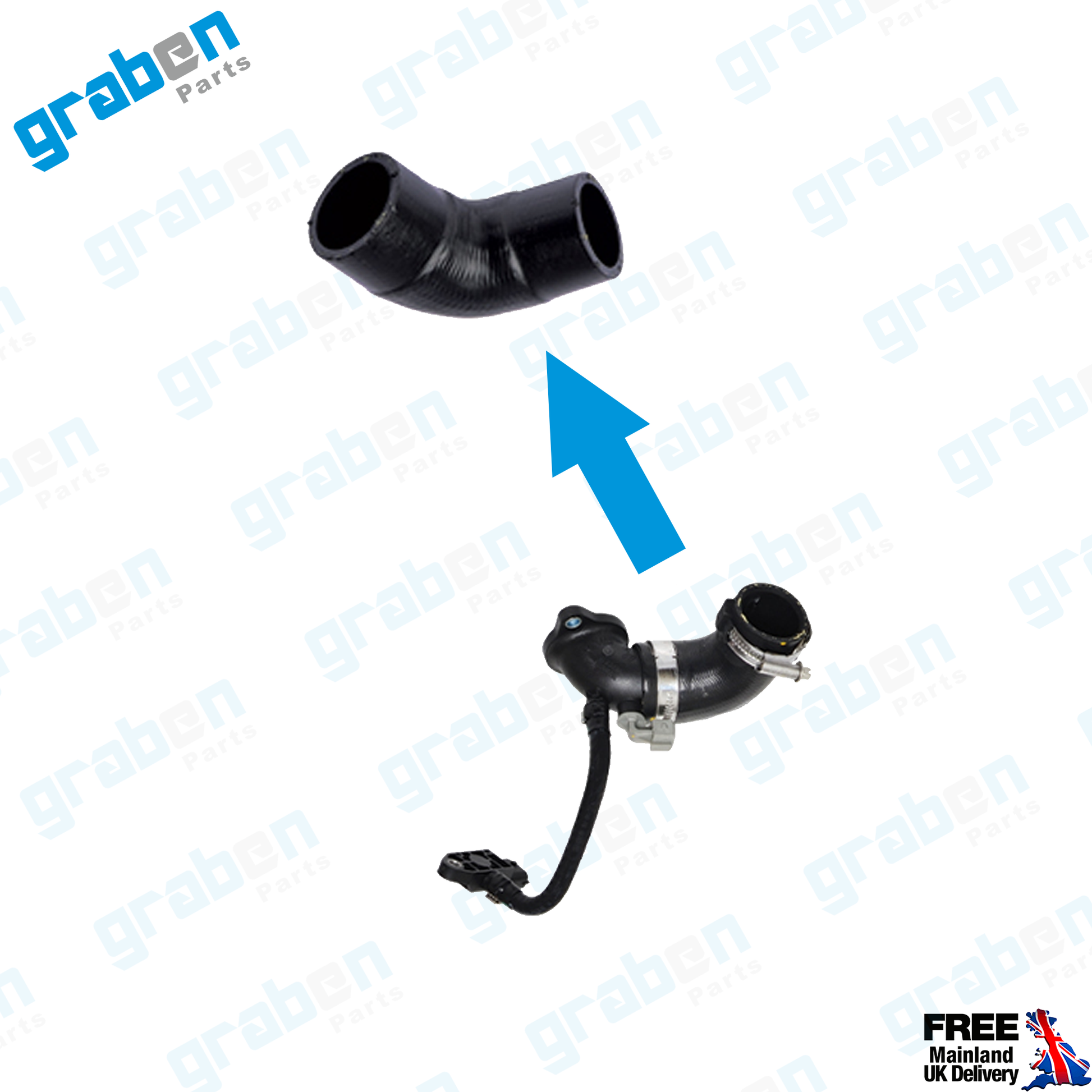 INTERCOOLER TURBO HOSE FOR RENAULT CLIO III / TWINGO II 1.5 DCI 8200715610