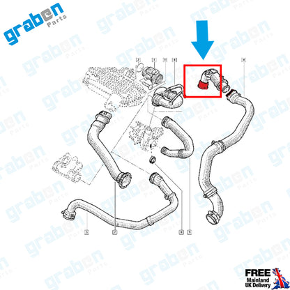 INTERCOOLER TURBO HOSE FOR RENAULT MEGANE II CLIO II KANGOO I DACIA LOGAN SANDERO 1.5 DCI 8200164191 
8200109955
2232400QAA