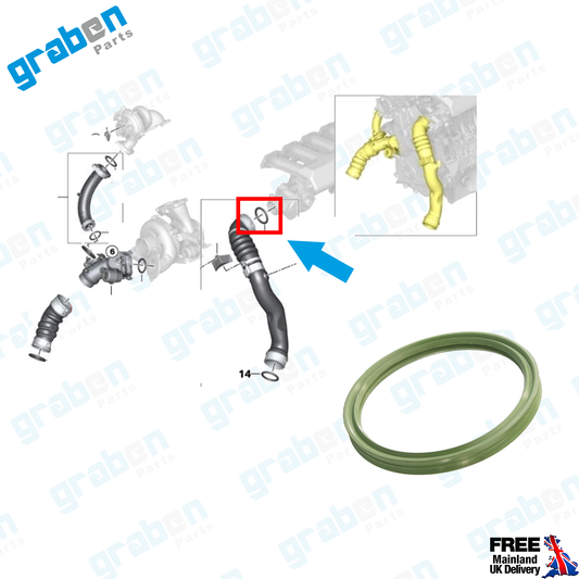 TURBOCHARGER GASKET SEAL FOR BMW E70 E71 E90 E87 E83 E60 E65 E46 11617790547