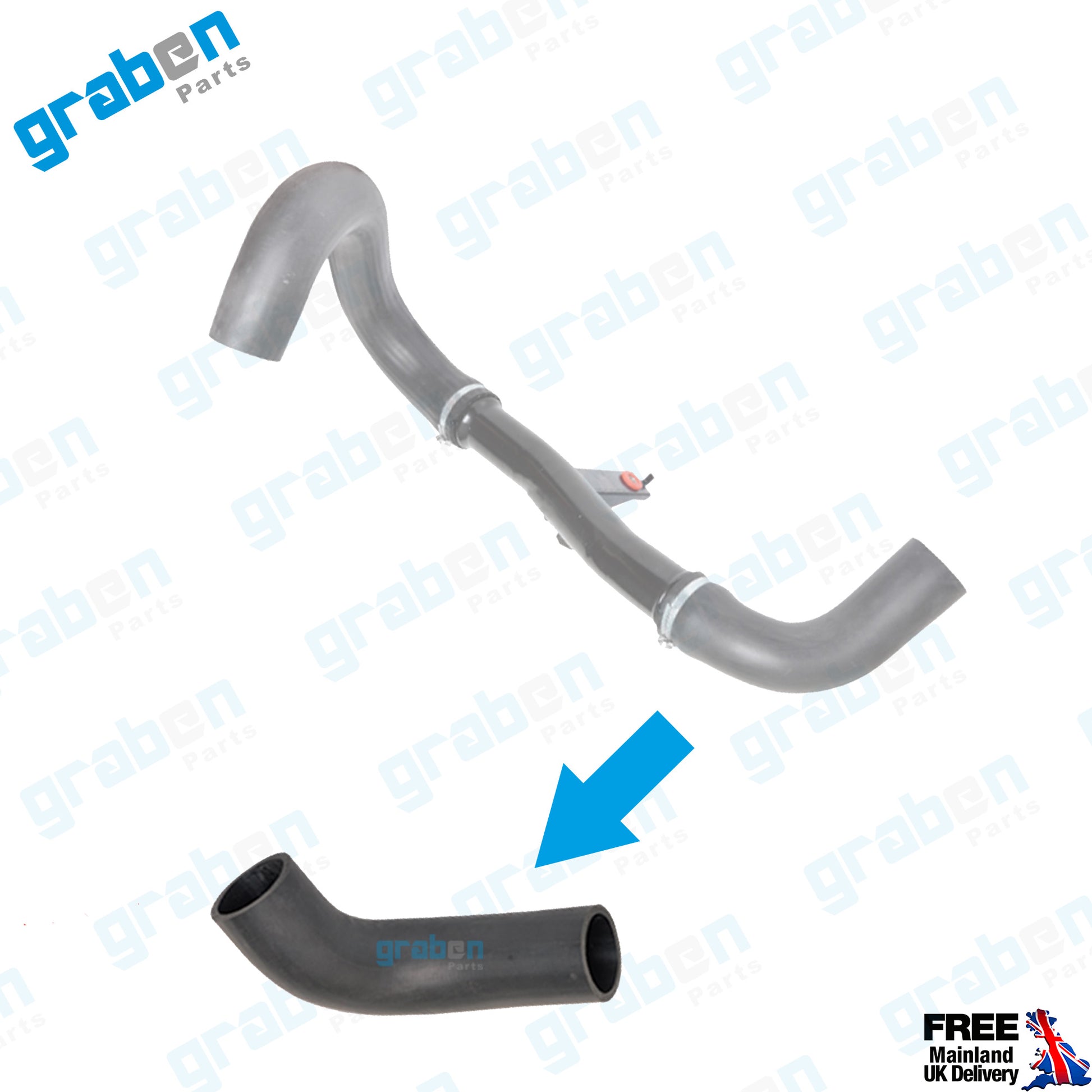 grabenparts_Turbo Intercooler Hose Pipe For Fiat Ducato III 2.3 JTD 2006+ 1366816080_